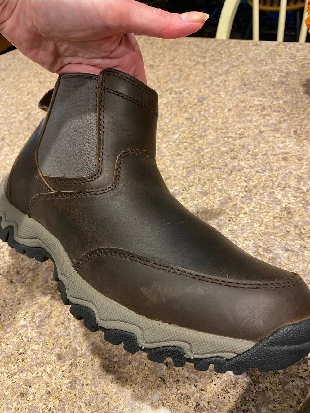 Duluth Trading Men’s Wild Boar Leather Pull On Boots Item 91854 Size 10 Medium